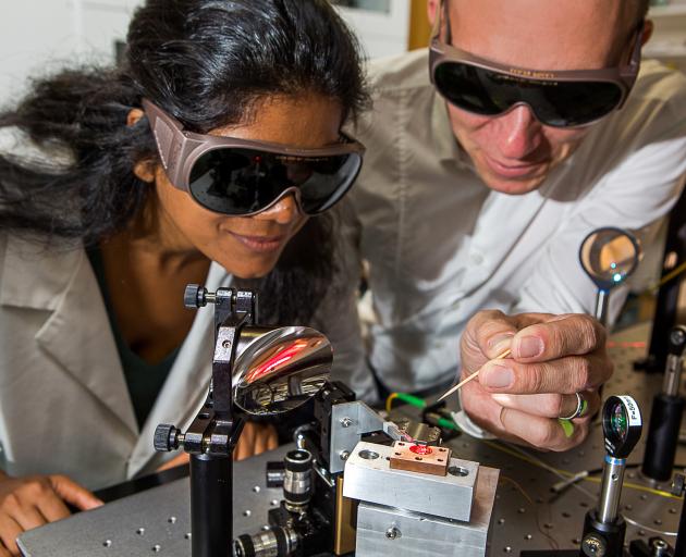 Dr Madhuri Kumari.(left) and Dr Harald Schwefel. Photo: Supplied