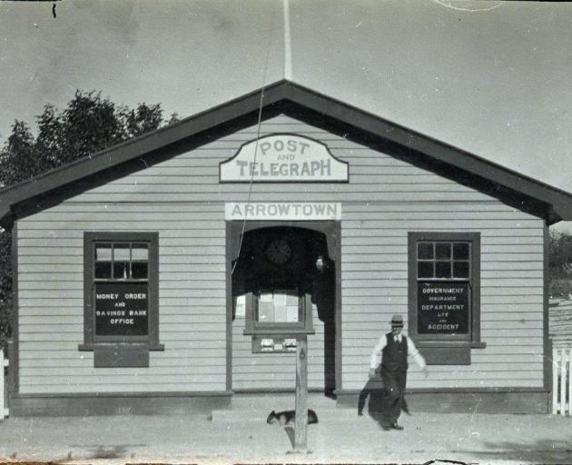 The Arrowtown Post Office in 1924. PHOTO: LAKES DISTRICT MUSEUM