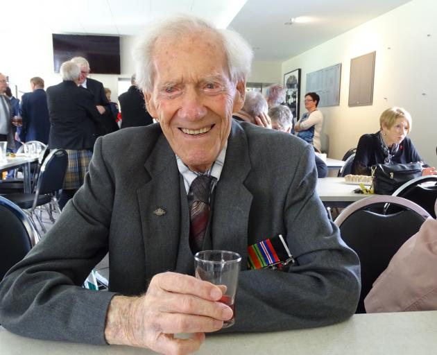 Arrowtown's only remaining resident World War 2 veteran, Allan Fisher (94), at the Arrowtown...