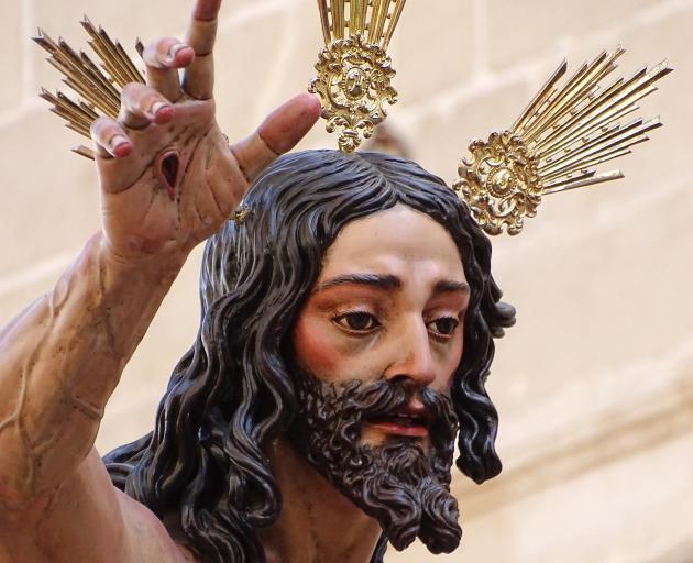 A lifelike effigy of Jesus from La Resurreccion. Photos: Kerrie Waterworth