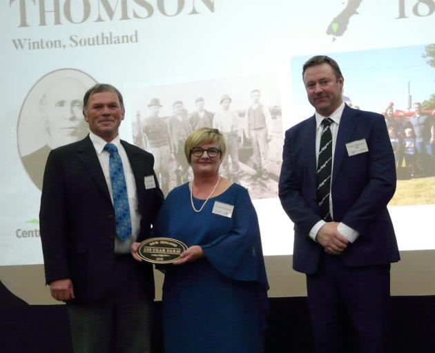 The Thomson family, represented at the Century Farm Awards by fifth-generation descendants Peter...