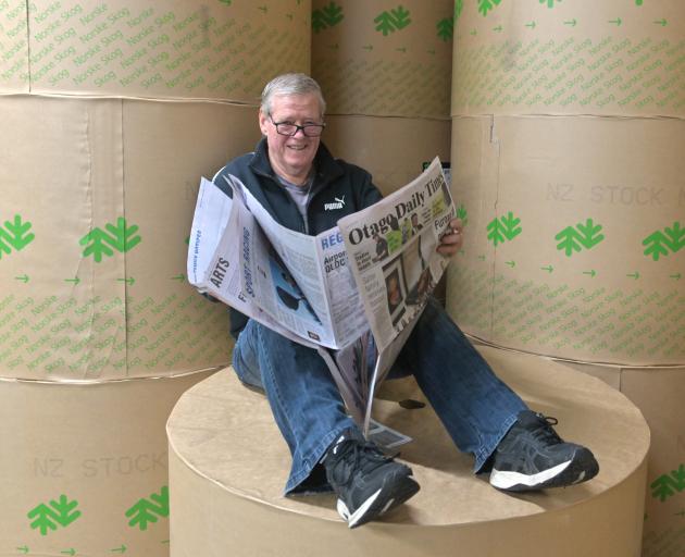 Former Allied Press employee Bruce Hicks makes the most of his last time in the company's reel...