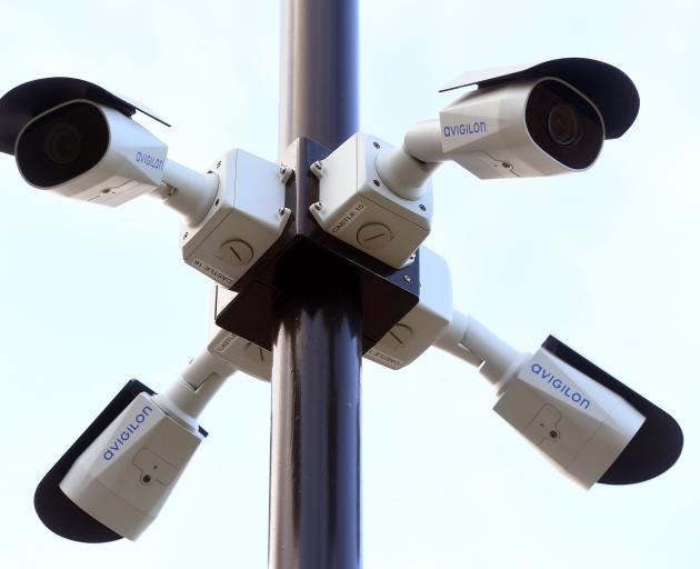 New CCTV cameras at Otago University. Photo: Stephen Jaquiery