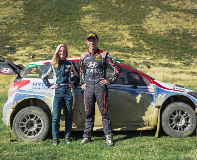 Timaru's Samantha Gray and Hayden Paddon are teaming up for this week's Whangarei rally. Photo: Jack Smith