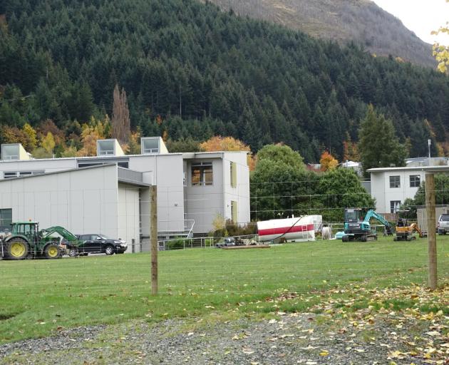 Site preparation is under way for demolition of the former Wakatipu High School buildings in...