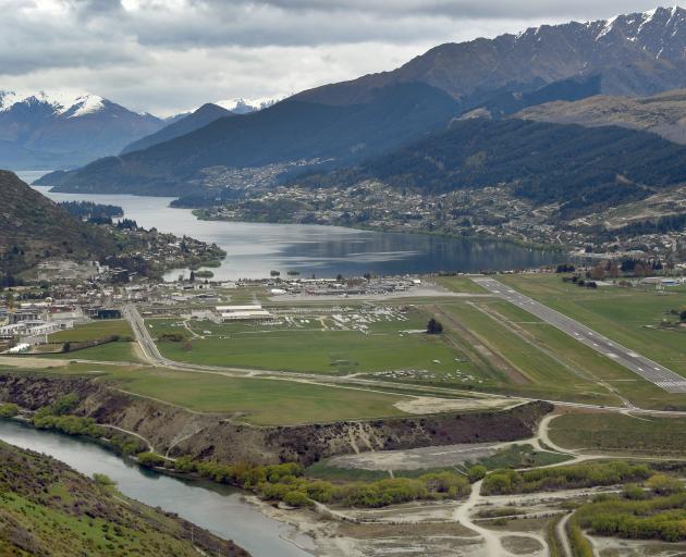 Queenstown Airport has announced a fall in its half-year profit. PHOTO: STEPHEN JAQUIERY ...