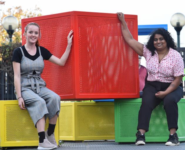 Public spaces in South Dunedin, such as the pedestrian area in Lorne St, are becoming run down and the Dunedin City Council needs to create a plan to revitalise the area, Emma Johnson (left) and Michell Reddy, from the South Dunedin Community Network, say