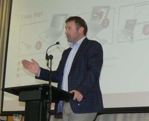 NZ First MP Mark Patterson, of Lawrence, spoke on behalf of Minister of Education Chris Hipkins at the Southland Federated Farmers annual meeting in Invercargill last week. Photo: Abbey Palmer