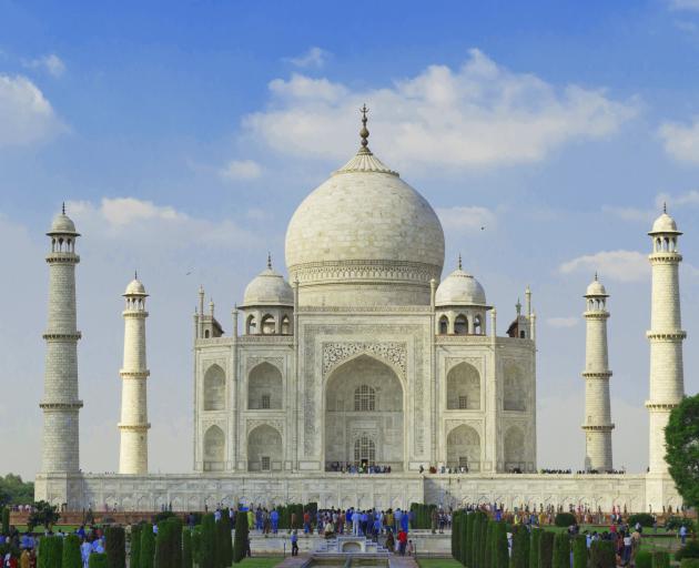 The Taj Mahal in India.