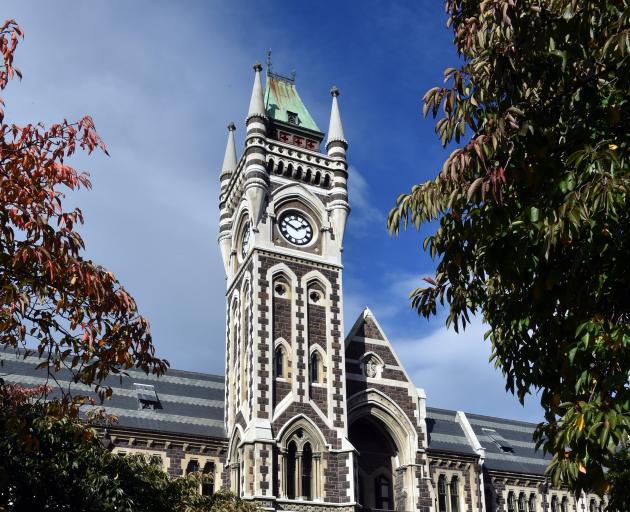 University of Otago’s clocktower. Photo: Gregor Richardson.