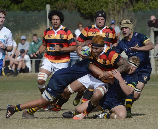 Zingari-Richmond upset Dunedin at Kettle Park today. Photo: Gerard O'Brien
