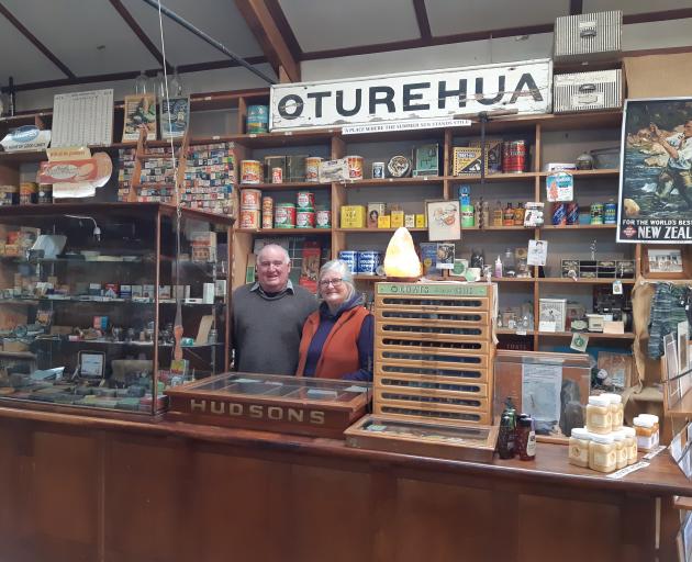 Gilchrist's Store owners John and Helen Hellier are surrounded by history in their Oturehua...
