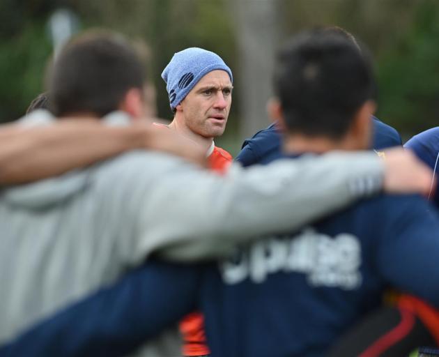 Highlanders captain Ben Smith at training at Logan Park yesterday. Photo: Gerard O'Brien