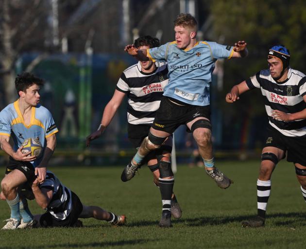 University and Southern in action at Bathgate Park this afternoon. Photo: Gerard O'Brien 