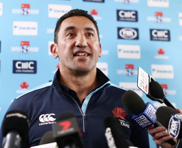 Daryl Gibson took over from Wallabies coach Michael Cheika in 2016 but has led the Waratahs to the Super Rugby playoffs just once in four seasons. Photo: Getty Images