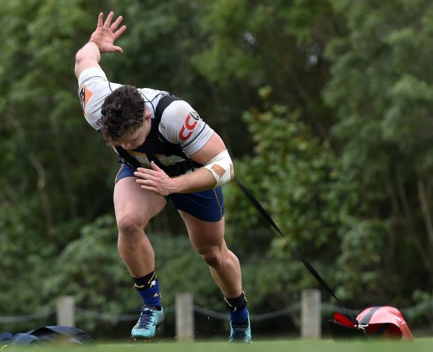 Dylan Nel is back for Green Island's big match against Taieri this weekend. Photo: Peter McIntosh 