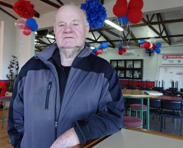 David Dick at Harbour Rugby Club's Port Chalmers clubrooms. Photo: RNZ