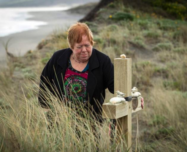 Judith Furlong visits the memorial site where her daughter Jane Furlong's remains were discovered...