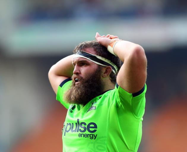 Liam Coltman during the Highlanders' loss to the Stormers in South Africa last week. Photo: Getty...