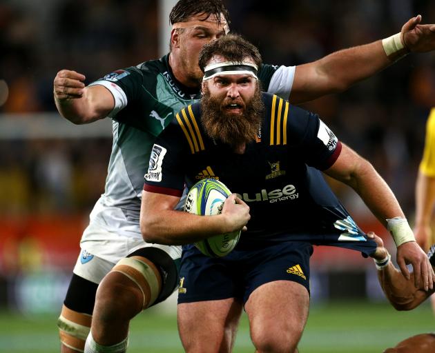 Liam Coltman during his 99th Super Rugby game last week, against the Bulls at Forsyth Barr...