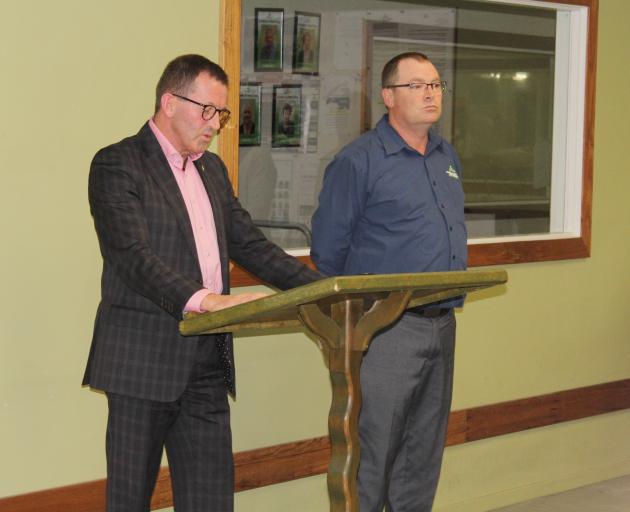 Southland disAbility enterprises chairman Stephen O'Connor (left) and general manager Hamish...