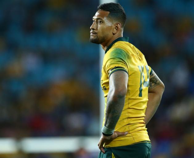 Israel Folau was unable to help the Wallabies to victory against Argentina on Saturday. Photo:...