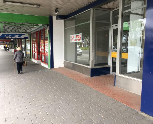 A vacant retail space in Thames St, one of 12 empty retail or office spaces in the town's central...