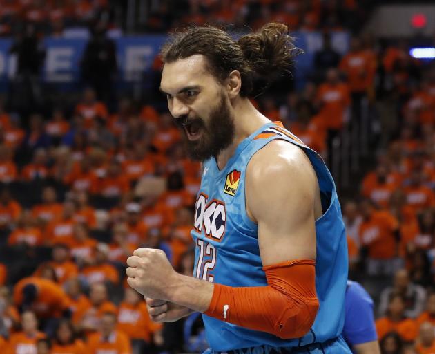 Steven Adams has played 467 games for the OKC Thunder and zero for the Tall Blacks. Photo: Reuters 