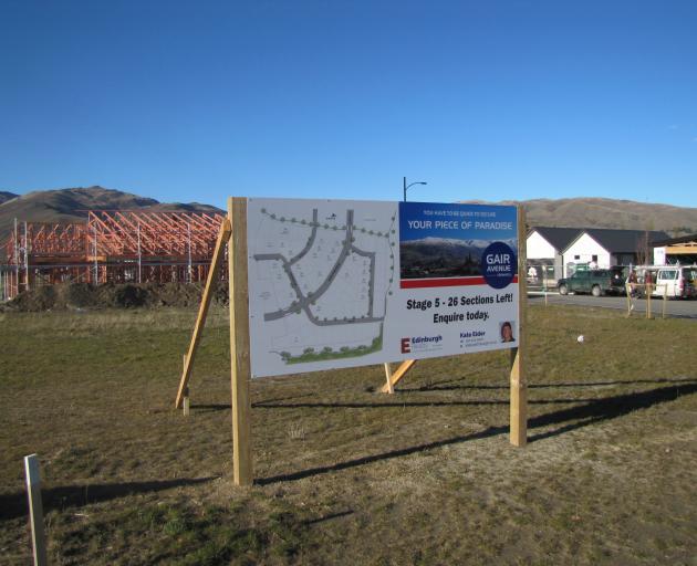 Almost half of the 78 sections at the Gair Ave subdivision in Cromwell have sold, netting the Central Otago District Council more than $5million. Photo: Pam Jones