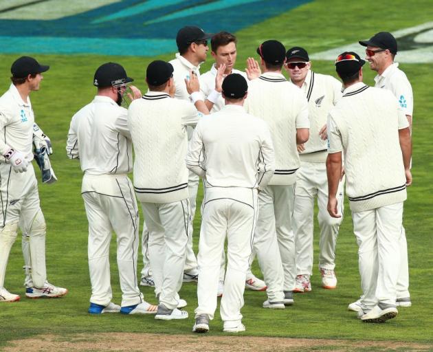 The Black Caps will receive a pay bonus for their second-place in the world rankings. Photo:...