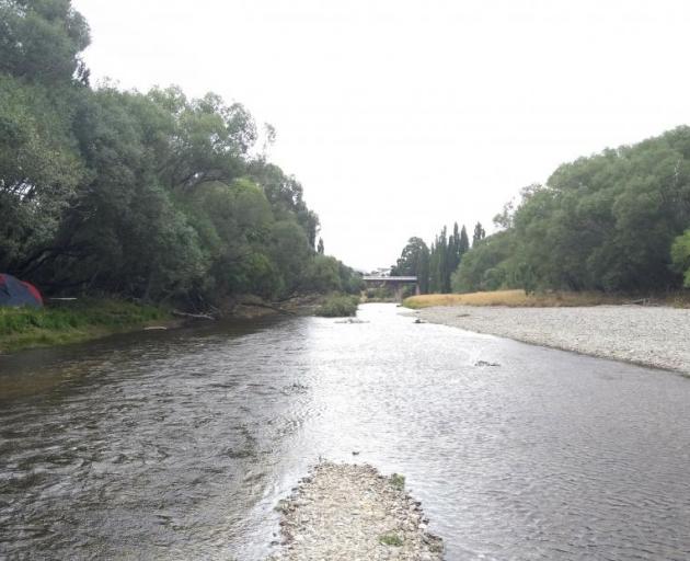 The lower Manuherikia River near the Alexandra campground. Photo: ODT files 