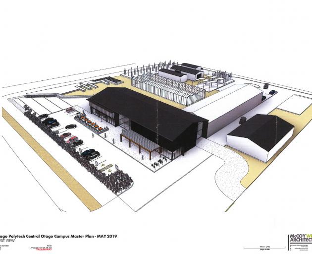 An architect’s impression shows the proposed development at Central campus, in Bannockburn Rd,...