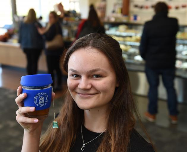 University of Otago health science student Johanique de Villiers, from Whanganui, tries one of...