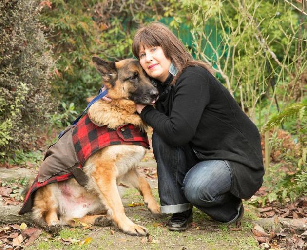 Nichola Crawford has been left overwhelmed by the support she has received after her dog Jerry was attacked by three dogs on Wharenui Rd. Photo: Star.Kiwi