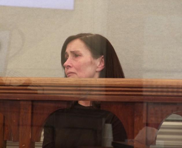 Emma Selcraig in the dock in the Dunedin District Court. PHOTO: ROB KIDD