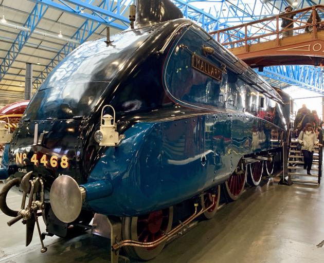 The Mallard, the fastest of all steam trains, is free to touch, gape at and peer inside at York’s National Railway Museum.