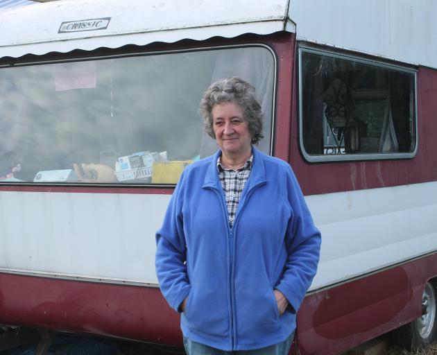 Invercargill woman Jill Purvis lives in a caravan on a plot of land she bought using her...