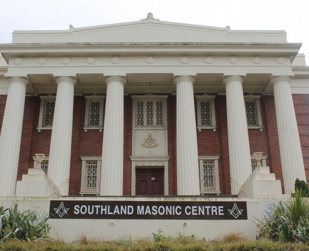Southland Masonic Centre on Forth St, Invercargill. Photo: Sharon Reece