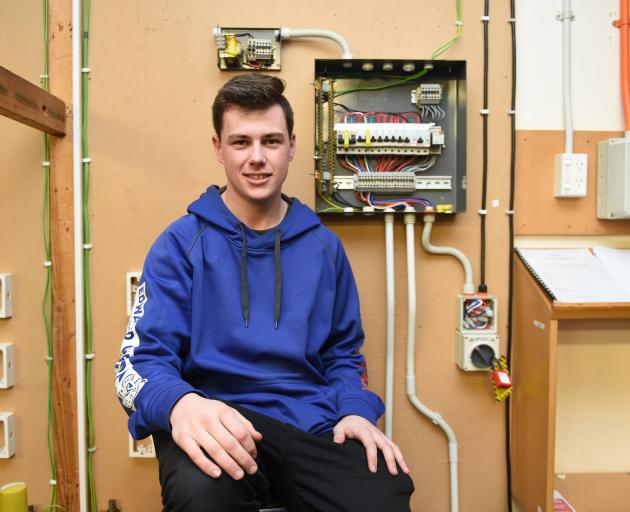 Apprentice electrician Jonty Horwell, from Switchbuild Ltd, at the Otago heats of the latest Master Electricians New Zealand Apprentice Challenge. Photo: Gregor Richardson Apprentice electrician Jonty Horwell, from Switchbuild Ltd, at the Otago heats of the latest Master Electricians New Zealand Apprentice Challenge. Photo: Gregor Richardson