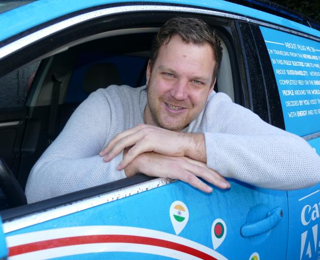 Dutchman Wiebe Wakker has travelled through 34 countries in his electric car, the Blue Bandit....