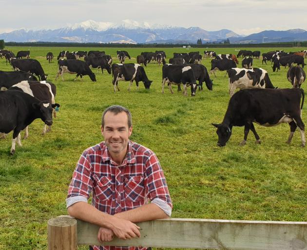 Federated Farmers North Canterbury president Cameron Henderson is enjoying the mild winter, but is wary of what may lie ahead. Photo: Supplied