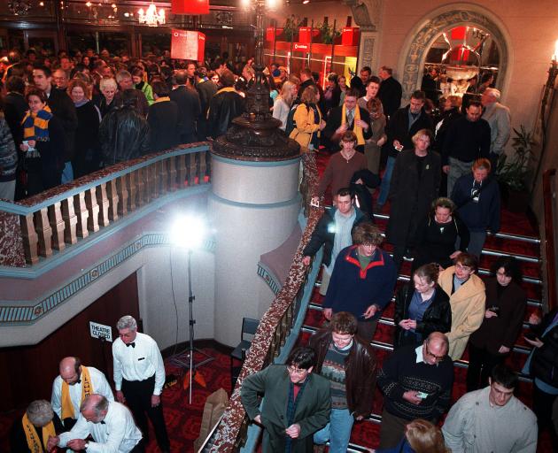 Crowds fill the Regent Theatre for the opening night of the movie. PHOTO: OTAGO DAILY TIMES
