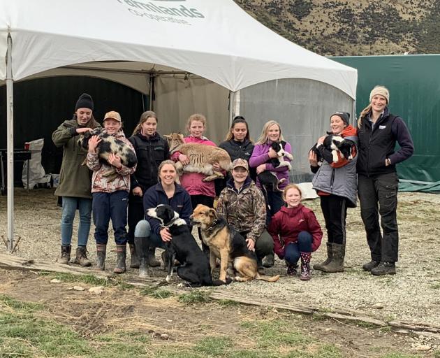 Laura Douglas' recent Southern Girl Finishing School's first day-long seminar during the school holidays proved to be a success. She ran the course for eight girls from all backgrounds. Her sister Alexis Broughton (15) is standing on the left, patting the