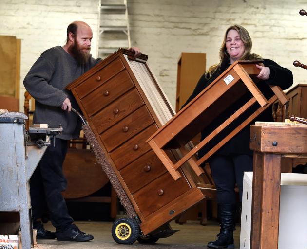 Weir's Furniture owners Neil and Jayne Weir specialise in rimu and oak furniture.