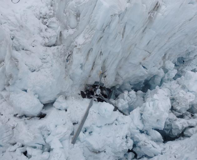 The crash scene at Fox Glacier. Photo: NZ Police