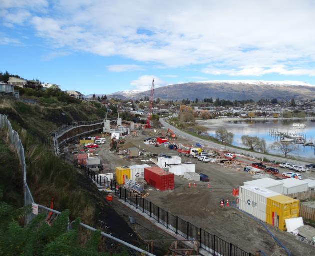 Up-to-$3.6million apartments are being built with views over Lake Wanaka. PHOTO: MARK PRICE