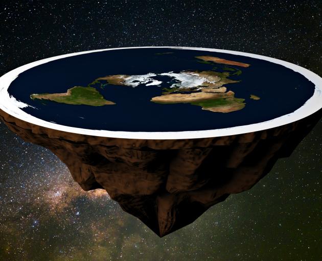 Police allege that a bet over whether the earth is flat resulted in a threat to kill. Image:...