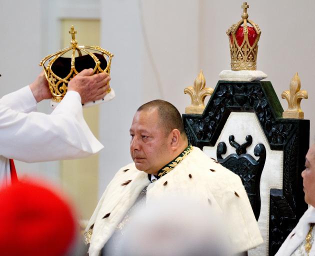 King Tupou VI at his coronation in 2015. Photo: Getty Images 