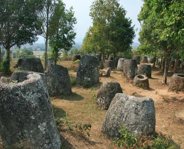 The Plain of Jars archaeological  site in Laos. Photo: Getty Images 