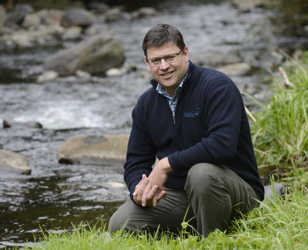 Newly appointed Otago Fish & Game Council chief executive Ian Hadland on the banks of the Leith,...